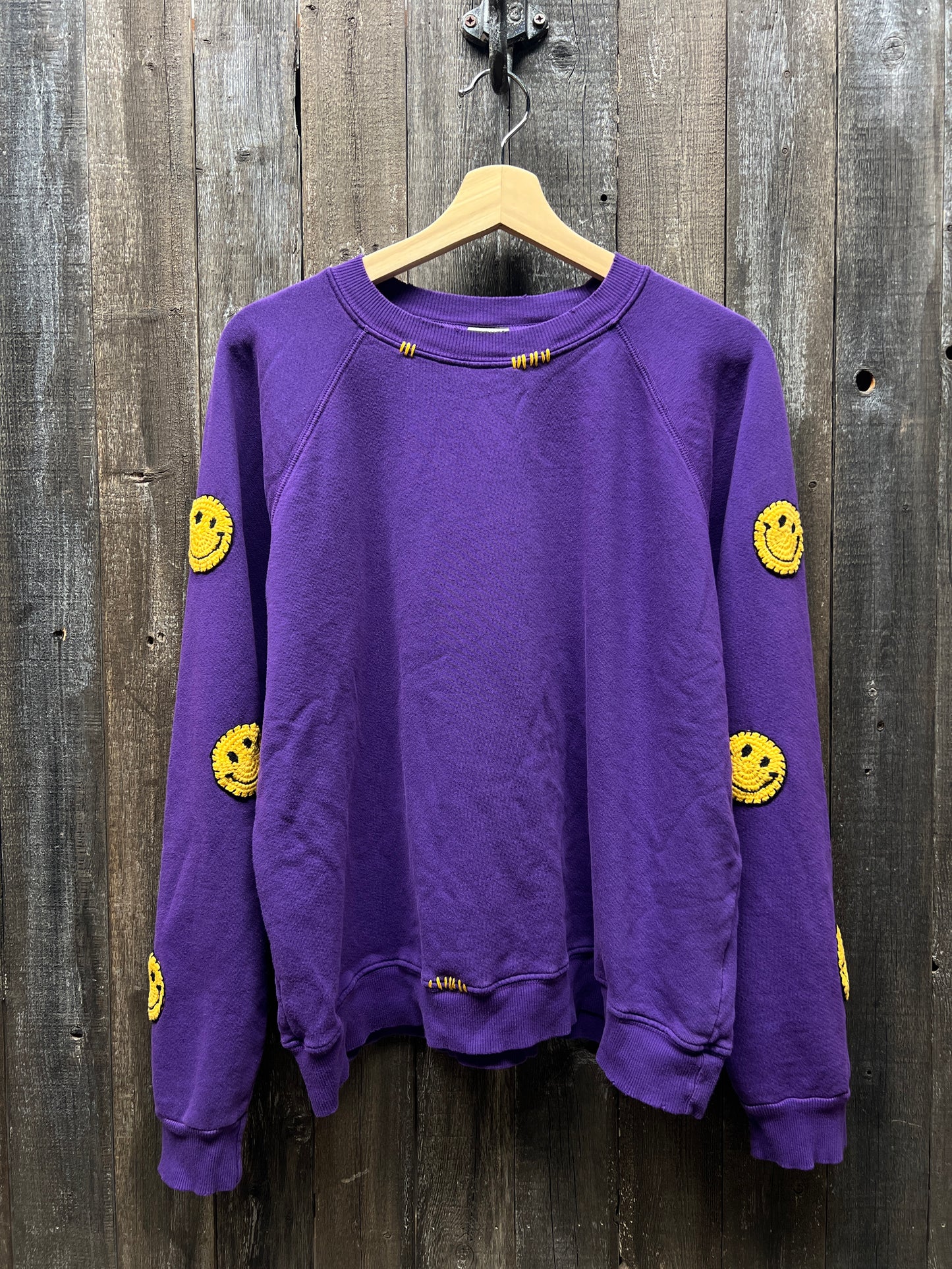 Crochet Smiley  Sweatshirts (17Colors)
