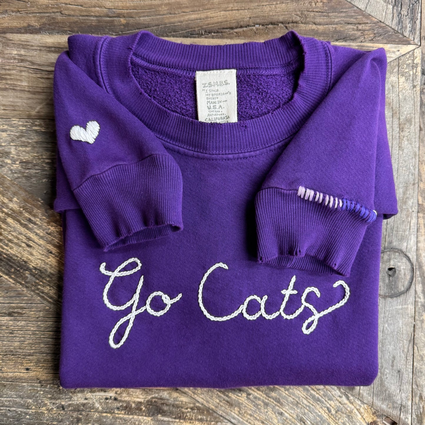 SPORTS TEAM PERSONALIZED HAND EMBROIDERY ON CHEST (19 Colors)