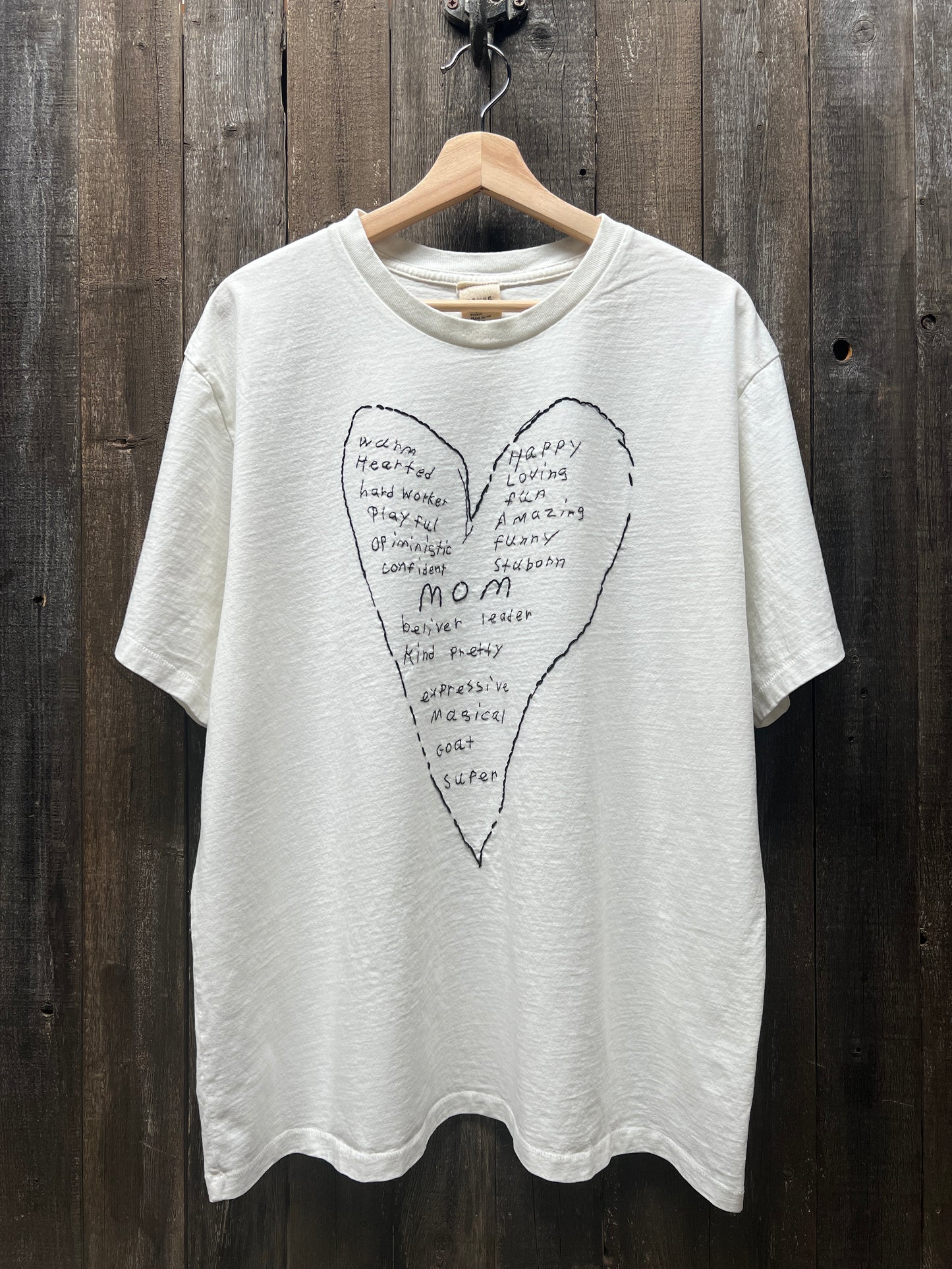 Translate Your Design into Embroidery Unisex Tshirt (Custom Hand Embroidery Letter Size 8.5 X11)
