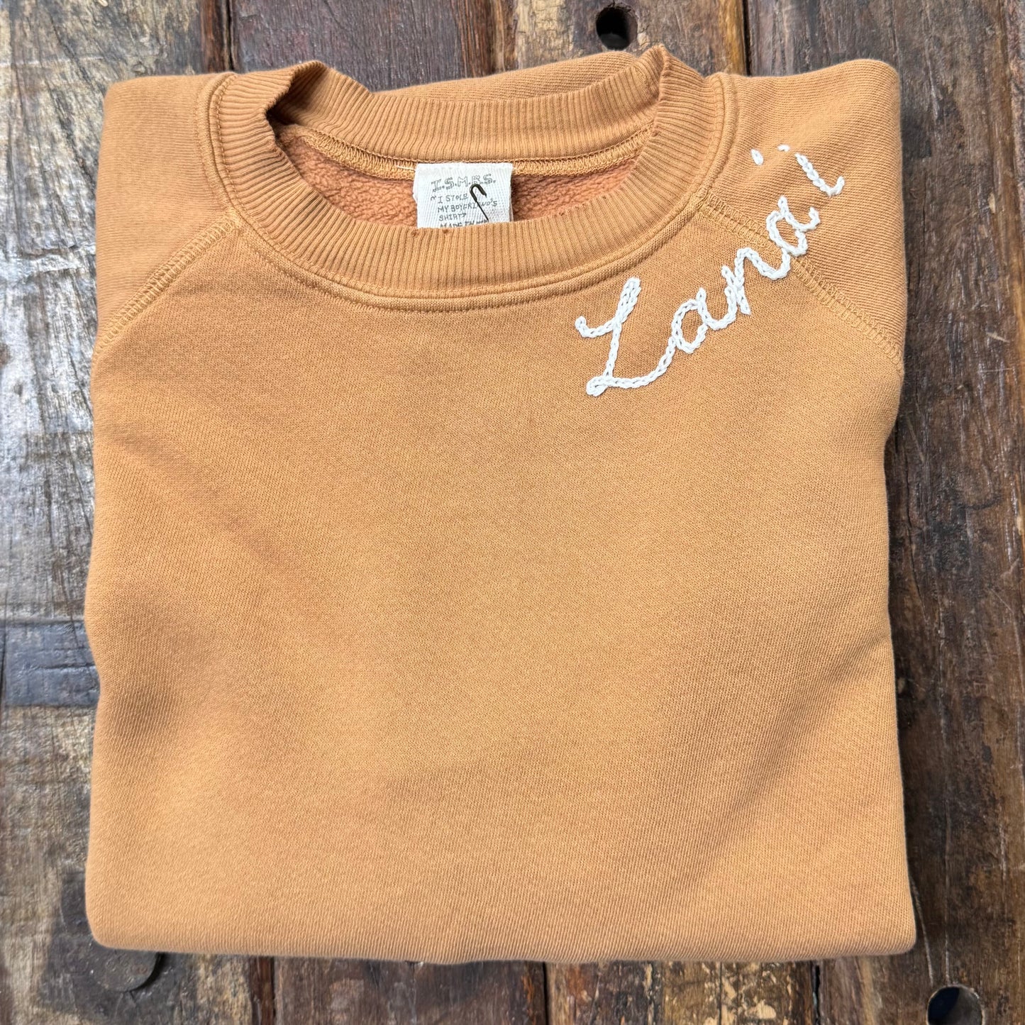 RAINBOW BLOOM SWEATSHIRT WITH CUSTOM HAND EMBROIDERY(6 Colors)