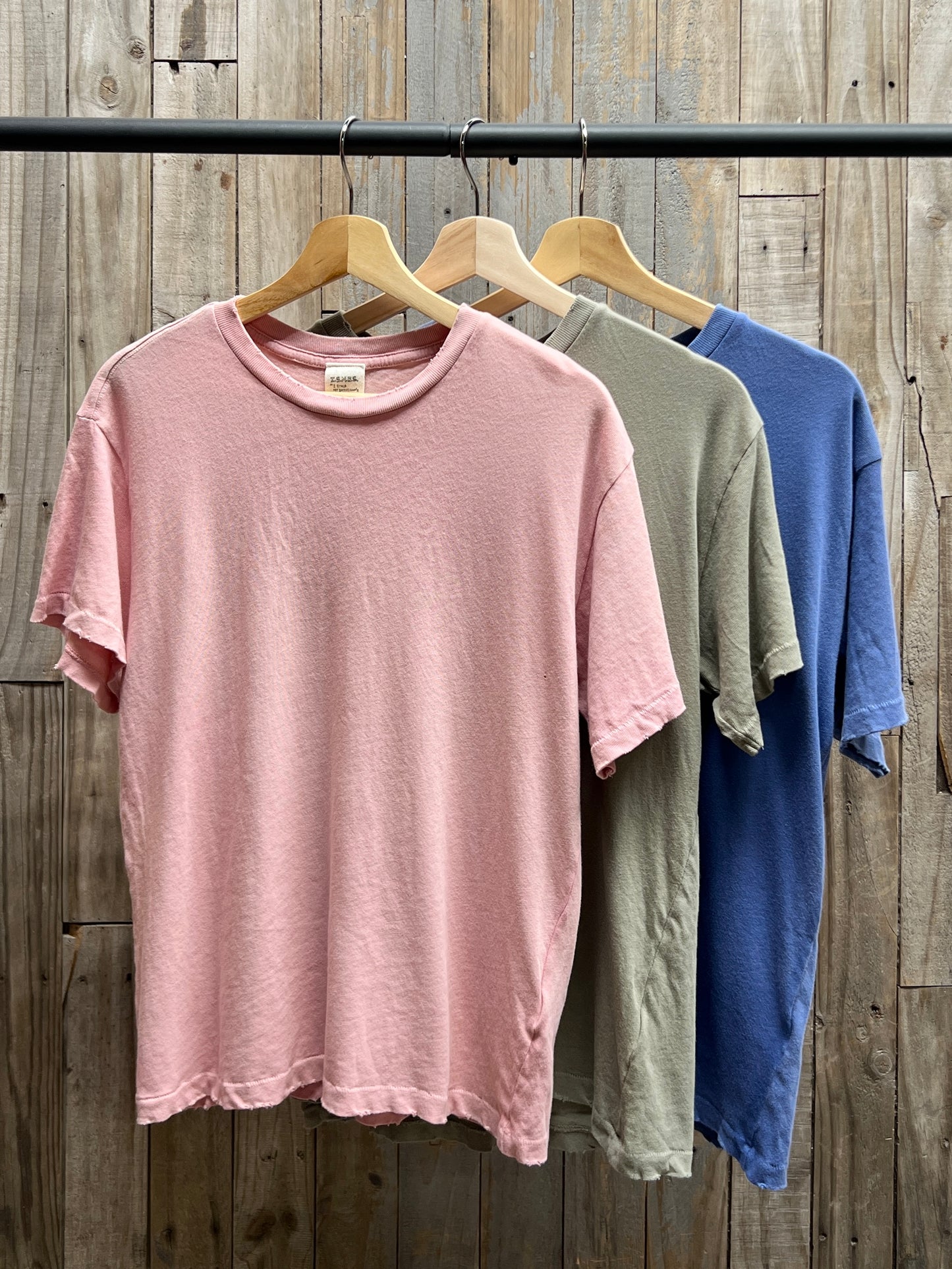 DUSTY GARDEN BOYFRIEND S/S TEE PACK WITH CUSTOM HAND EMBROIDERY (3 Colors)