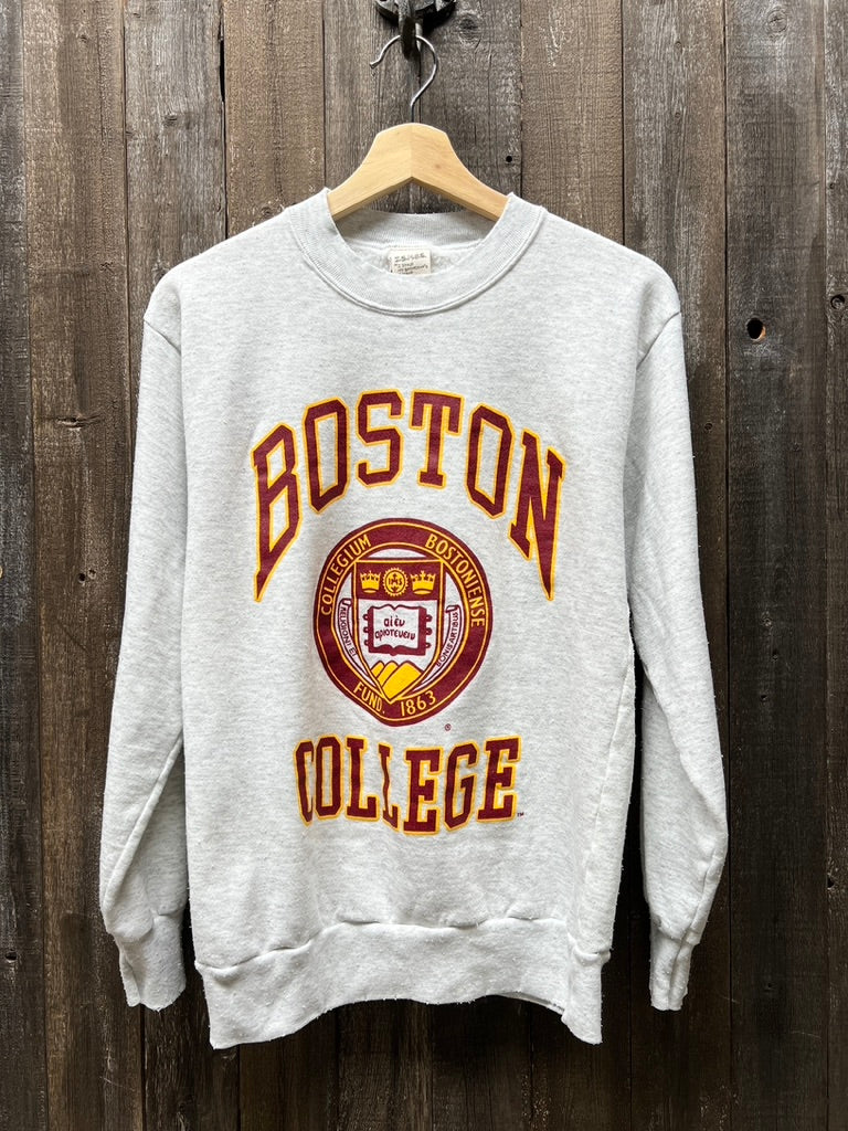Vintage Boston College Sweatshirt -S-Customize Your Embroidery Wording
