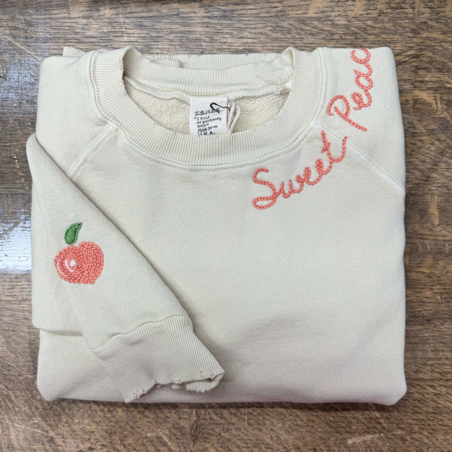 Fruity Symbol Sweatshirt with Personalized Hand Embroidery (16 Colors)