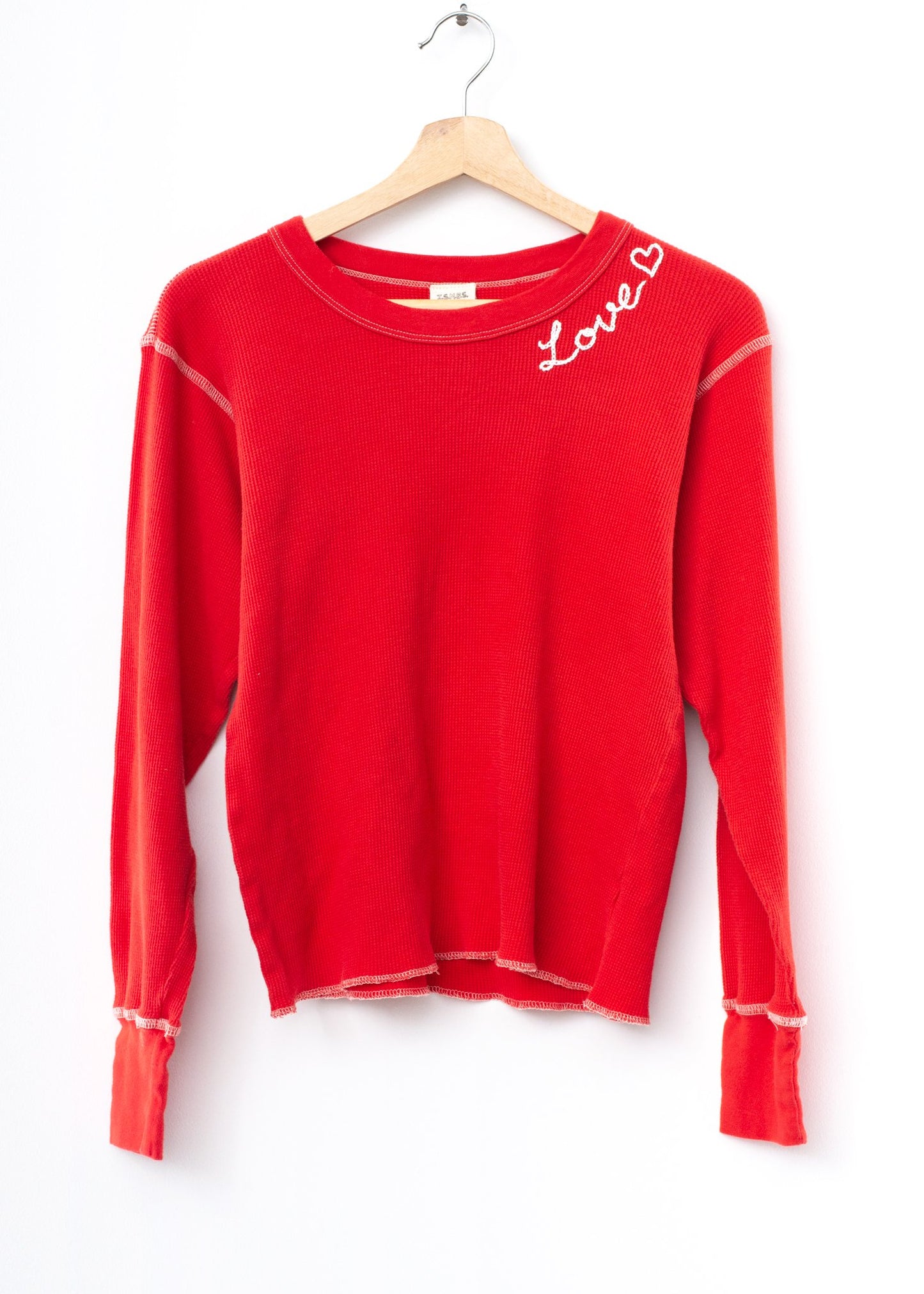 L/S THERMAL TEE WITH PERSONALIZED HAND EMBROIDERY(3Colors)