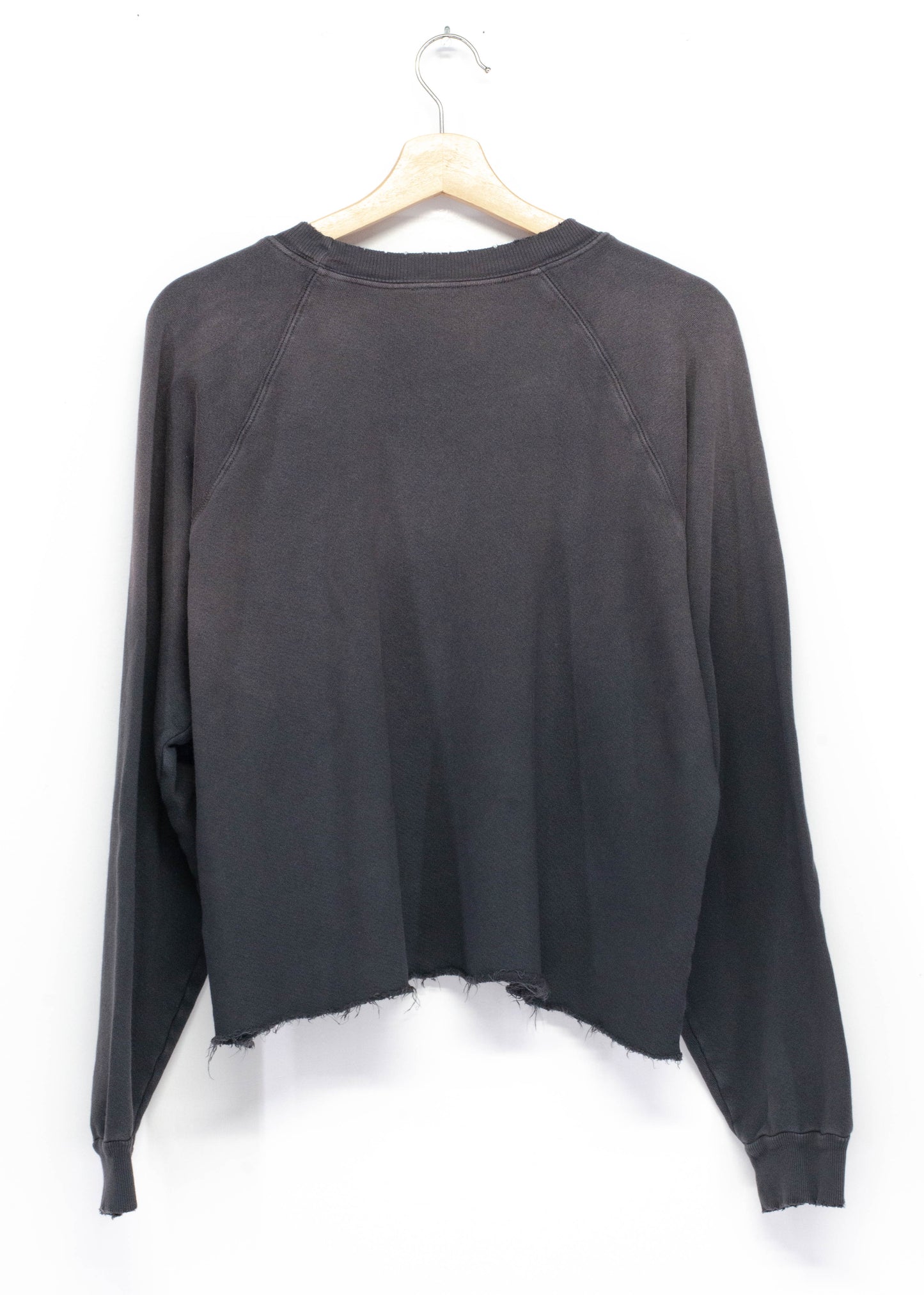 Big Smiley Cropped Sweatshirt-OS(6Colors) WITH PERSONALIZED HAND EMBROIDERY