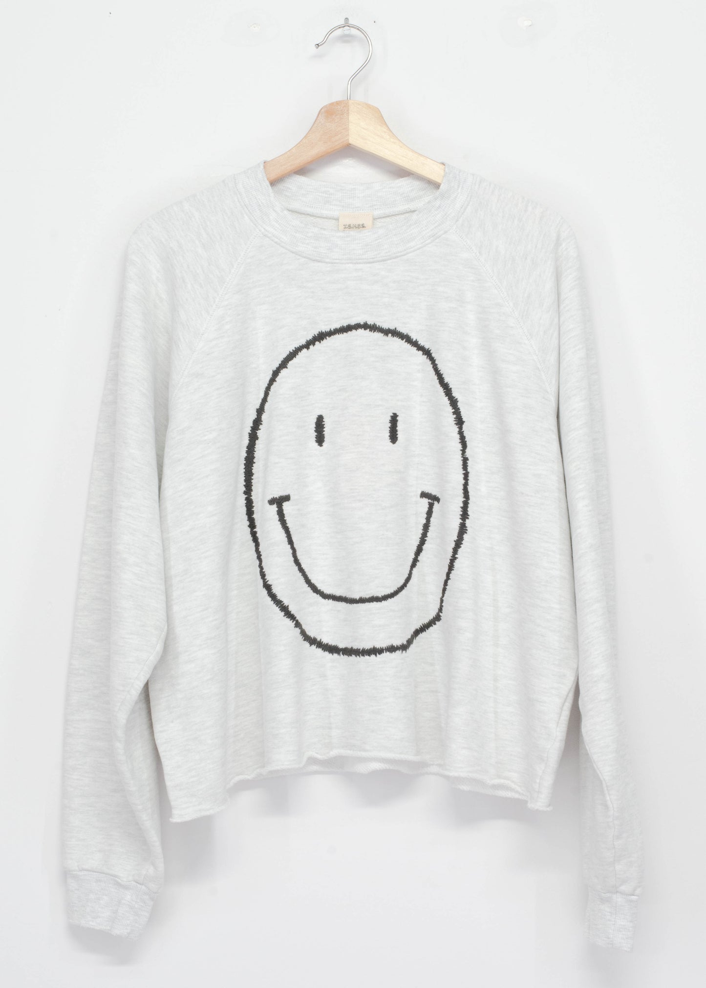 Big Smiley Cropped Sweatshirt-OS(3Colors)