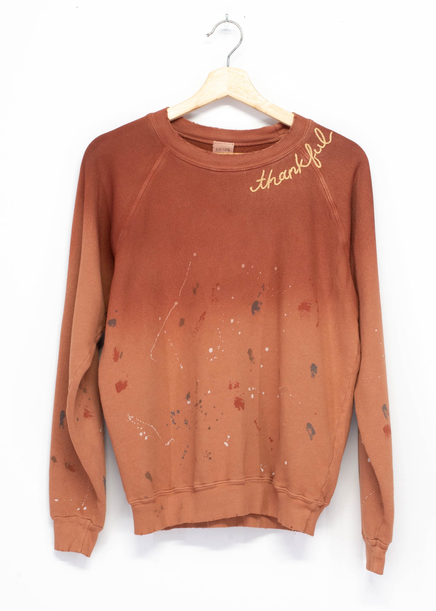 ARTISTS PALETTE DUSTY BLUSH SWEATS WITH CUSTOM HAND EMBROIDERY