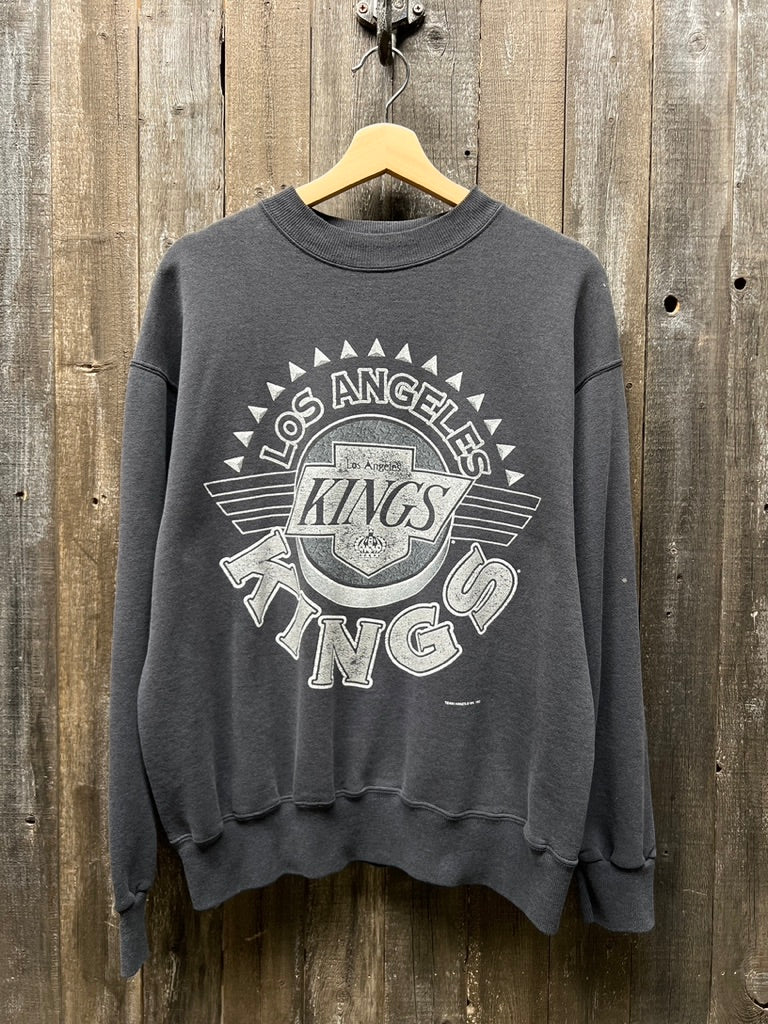 Vintage LA Kings Sweatshirt -L-Customize Your Embroidery Wording