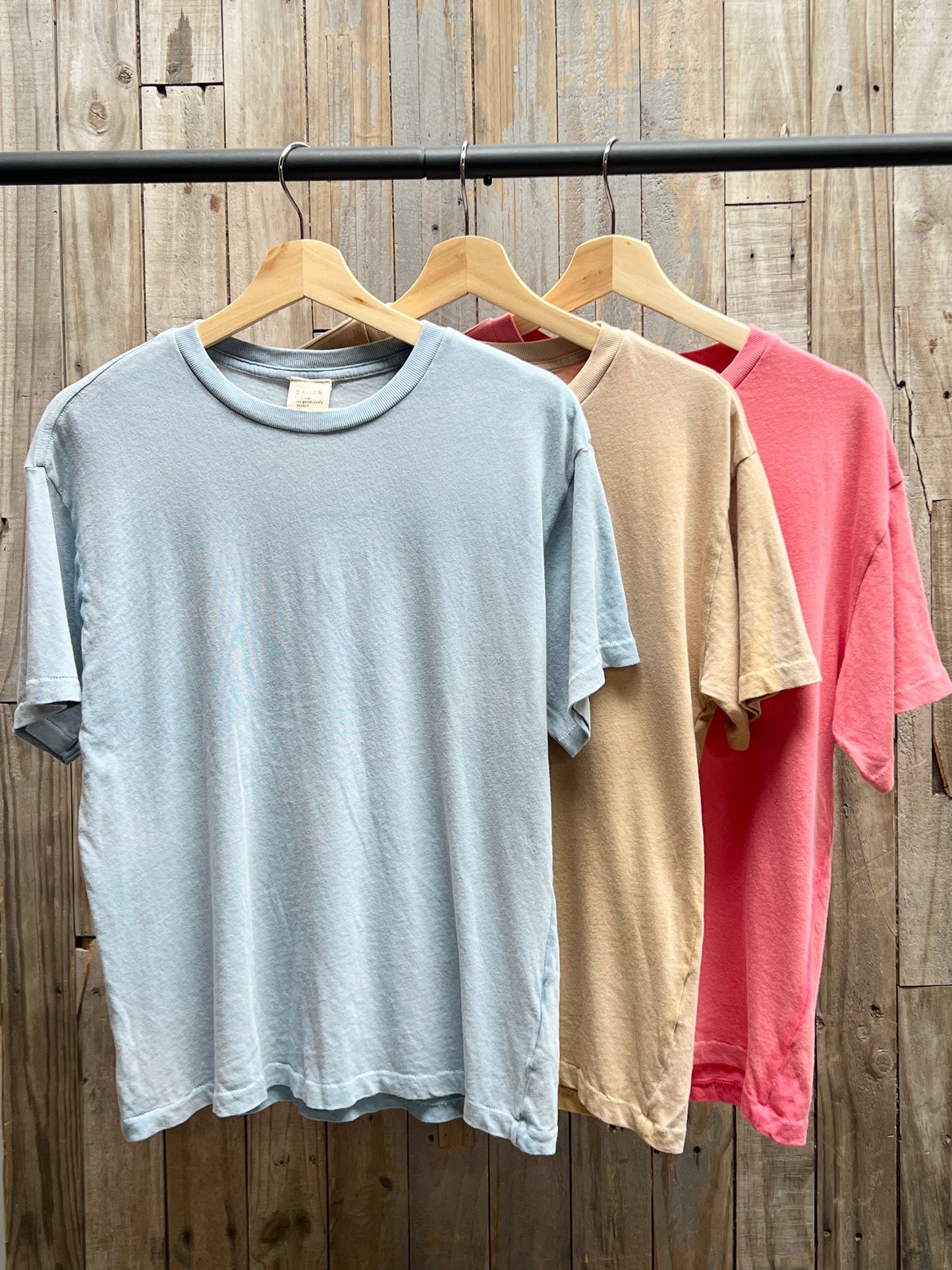 SUN FADED DESERT S/S TEE PACK WITH CUSTOM HAND EMBROIDERY (3 Colors)