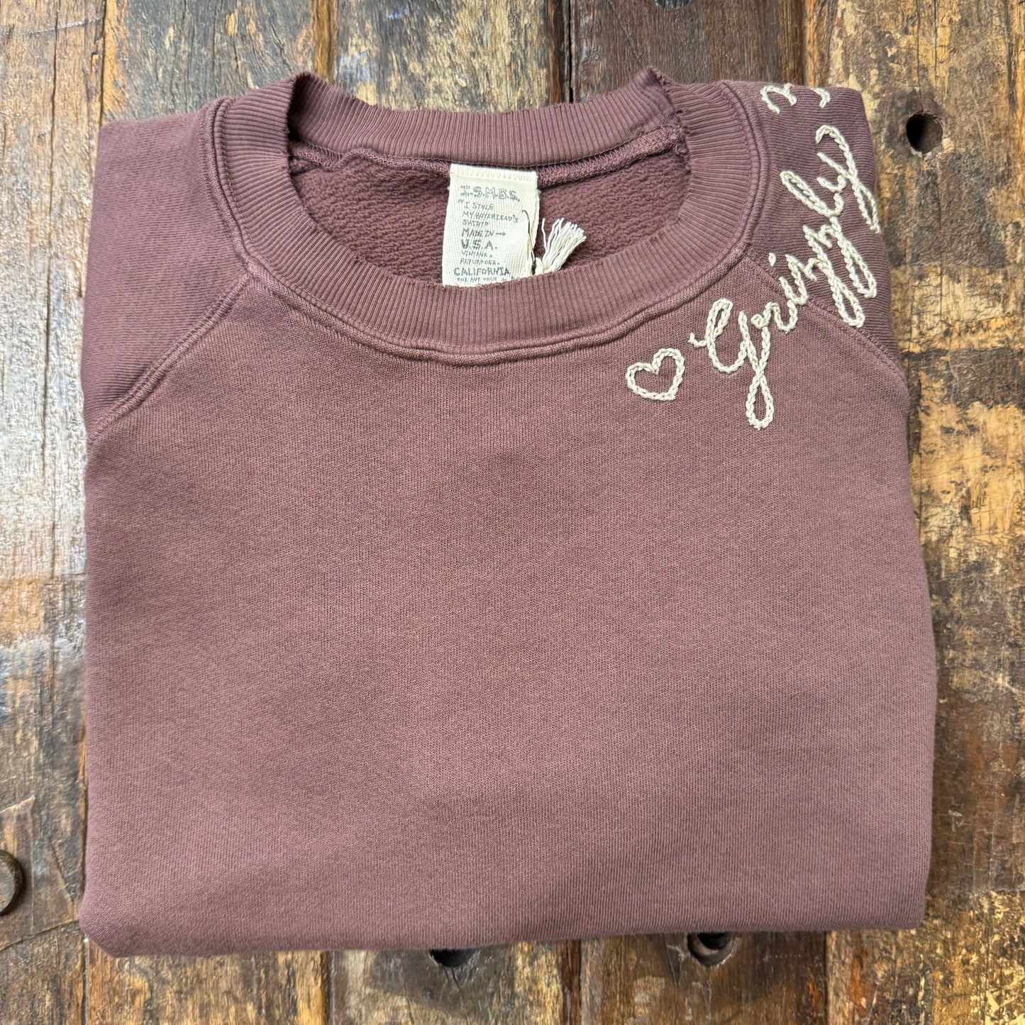 COULEUR DU CAFE SWEATS WITH CUSTOM HAND EMBROIDERY (4 Colors)
