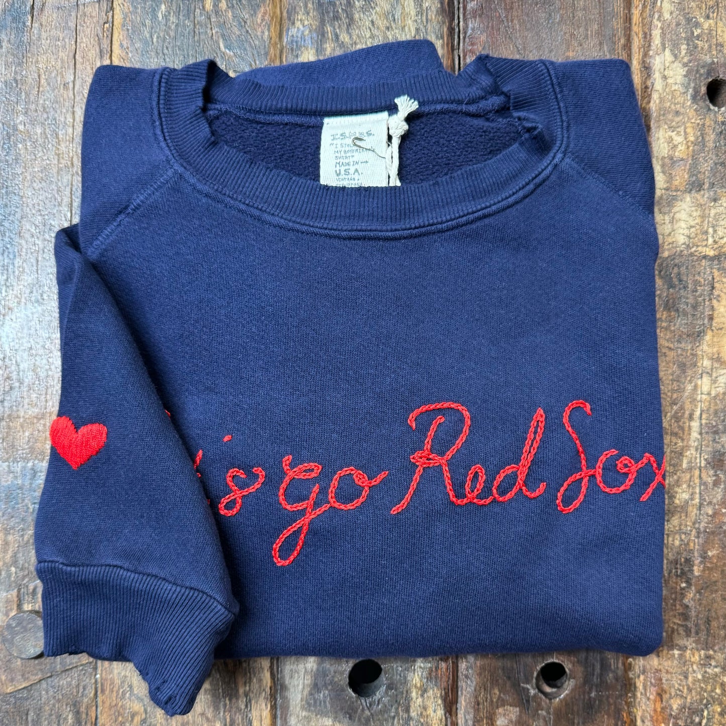 SPORTS TEAM PERSONALIZED HAND EMBROIDERY ON CHEST (19 Colors)