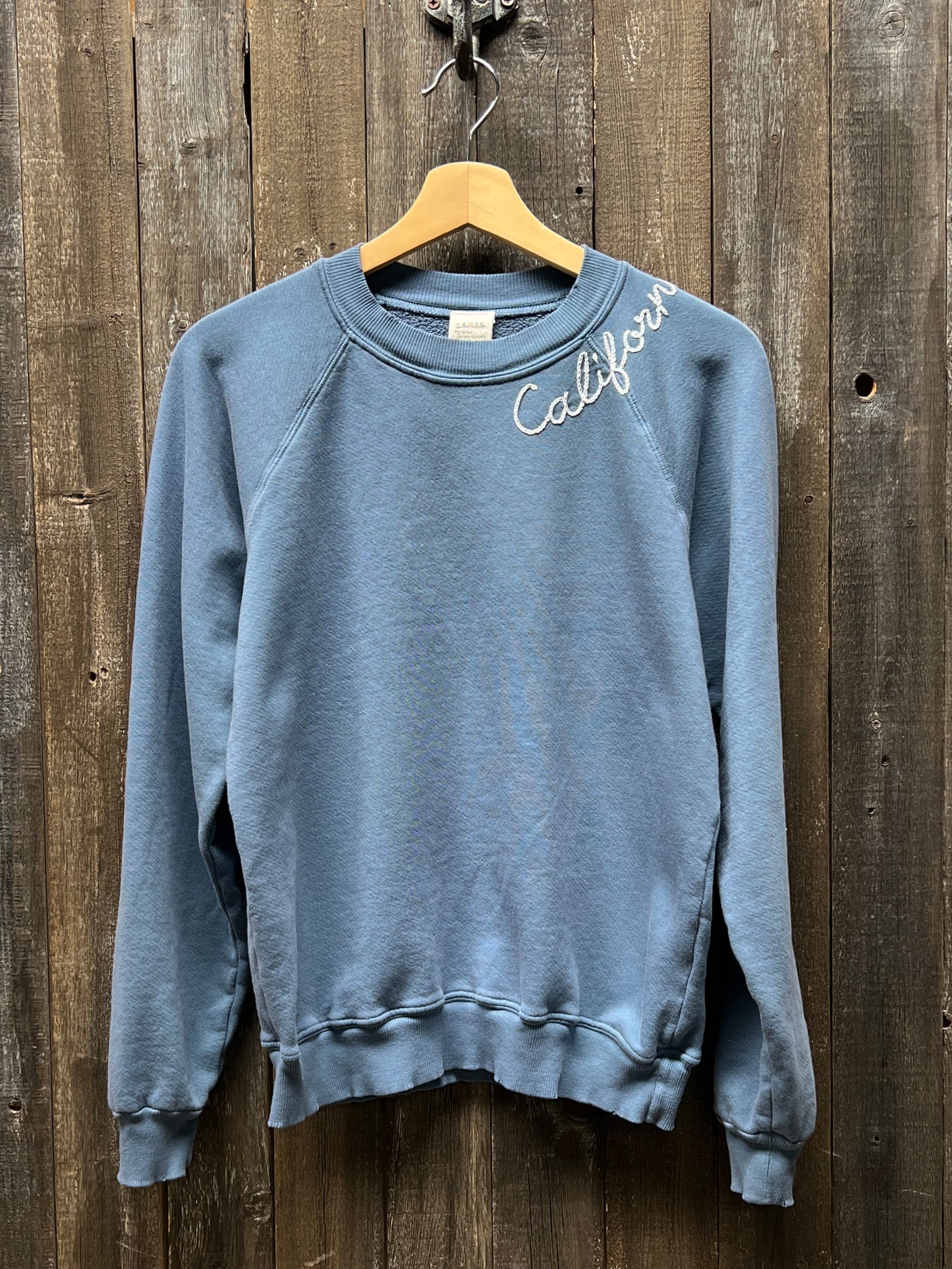 RAINBOW BLOOM SWEATSHIRT WITH CUSTOM HAND EMBROIDERY(6 Colors)