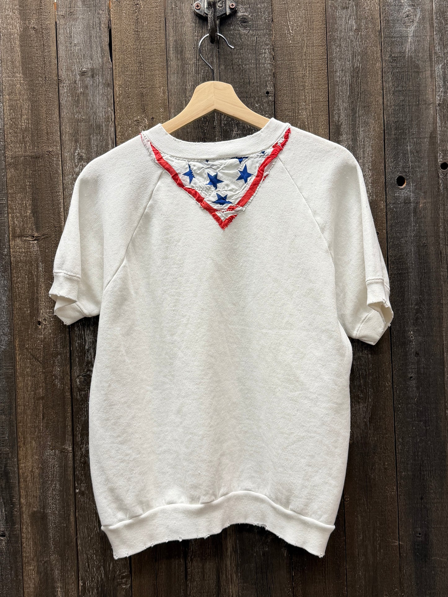 HAPPY4TH VINTAGE SHORTY SWEATSHIRT WITH BANDANA-S/M