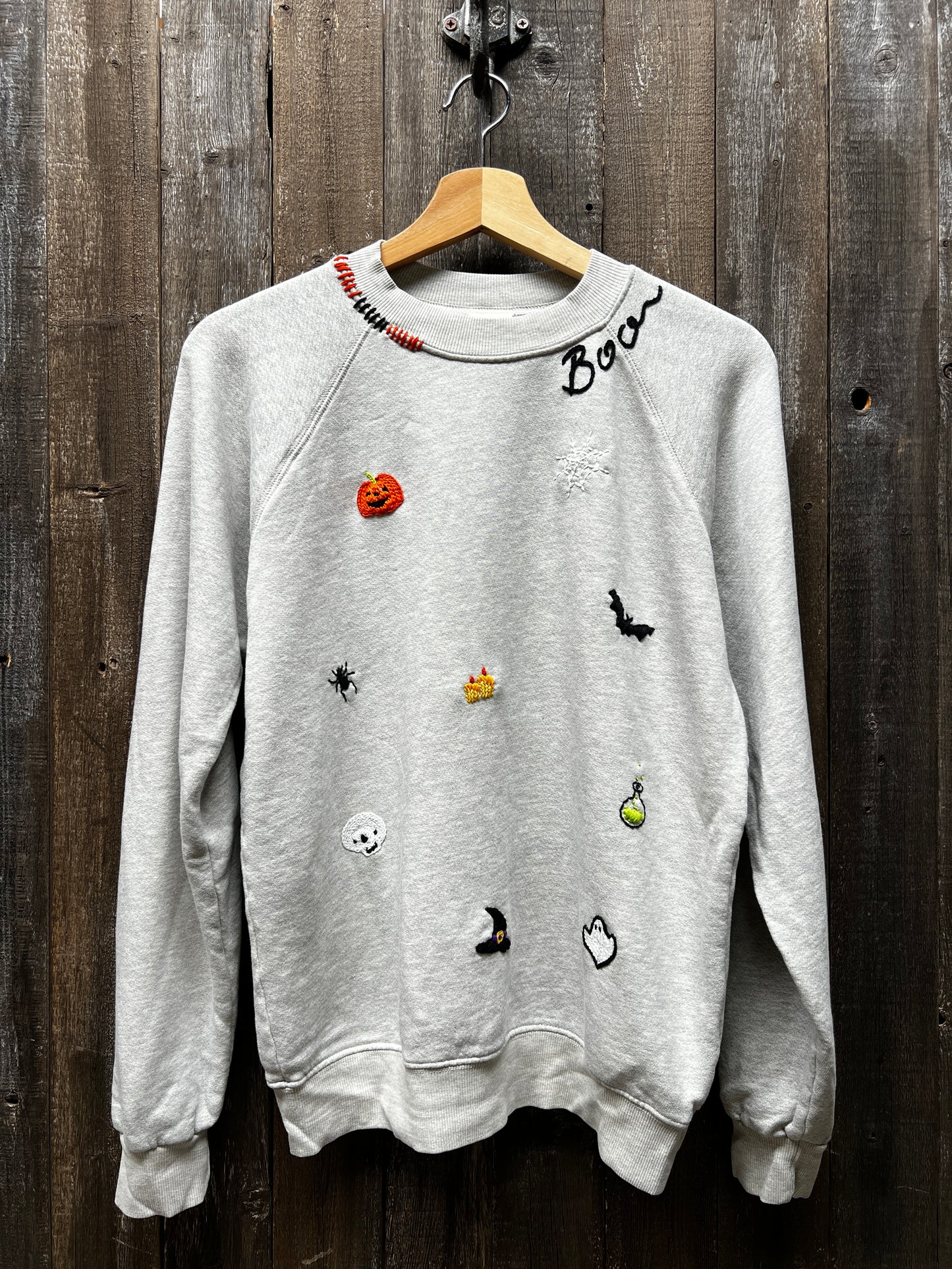 ALLOVER SPOOKY LOGO SWEATS -Customize Your Embroidery Wording (13 Colors)