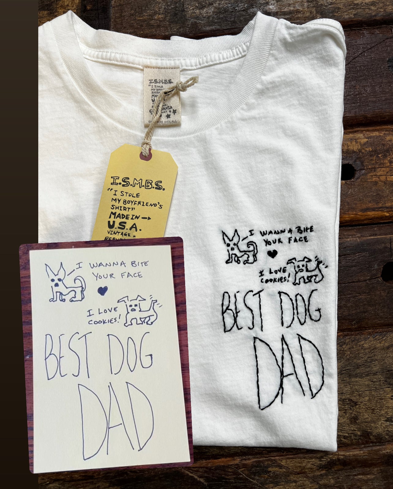 Translate Your Design into Embroidery Unisex Tshirt (Postcard Size 4X6)