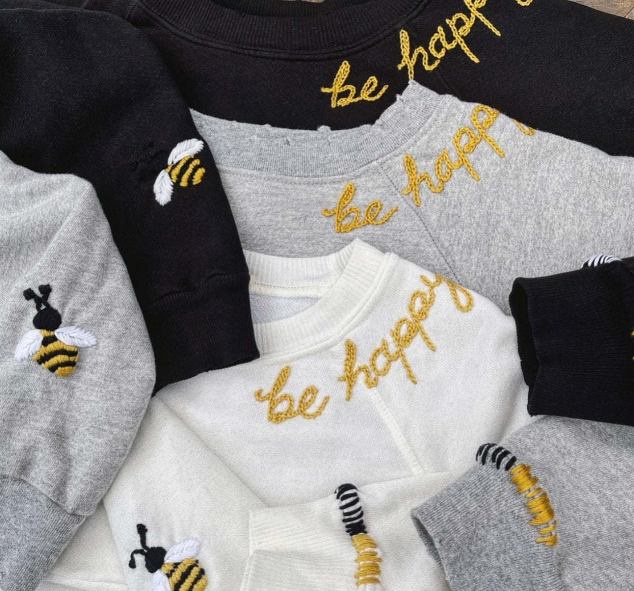 Bee Happy Sweatshirt (4 Colors)