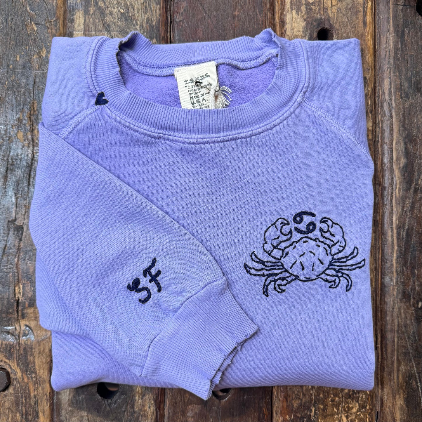 Choose Your Horoscope with your Initial Sweatshirts (16Colors)