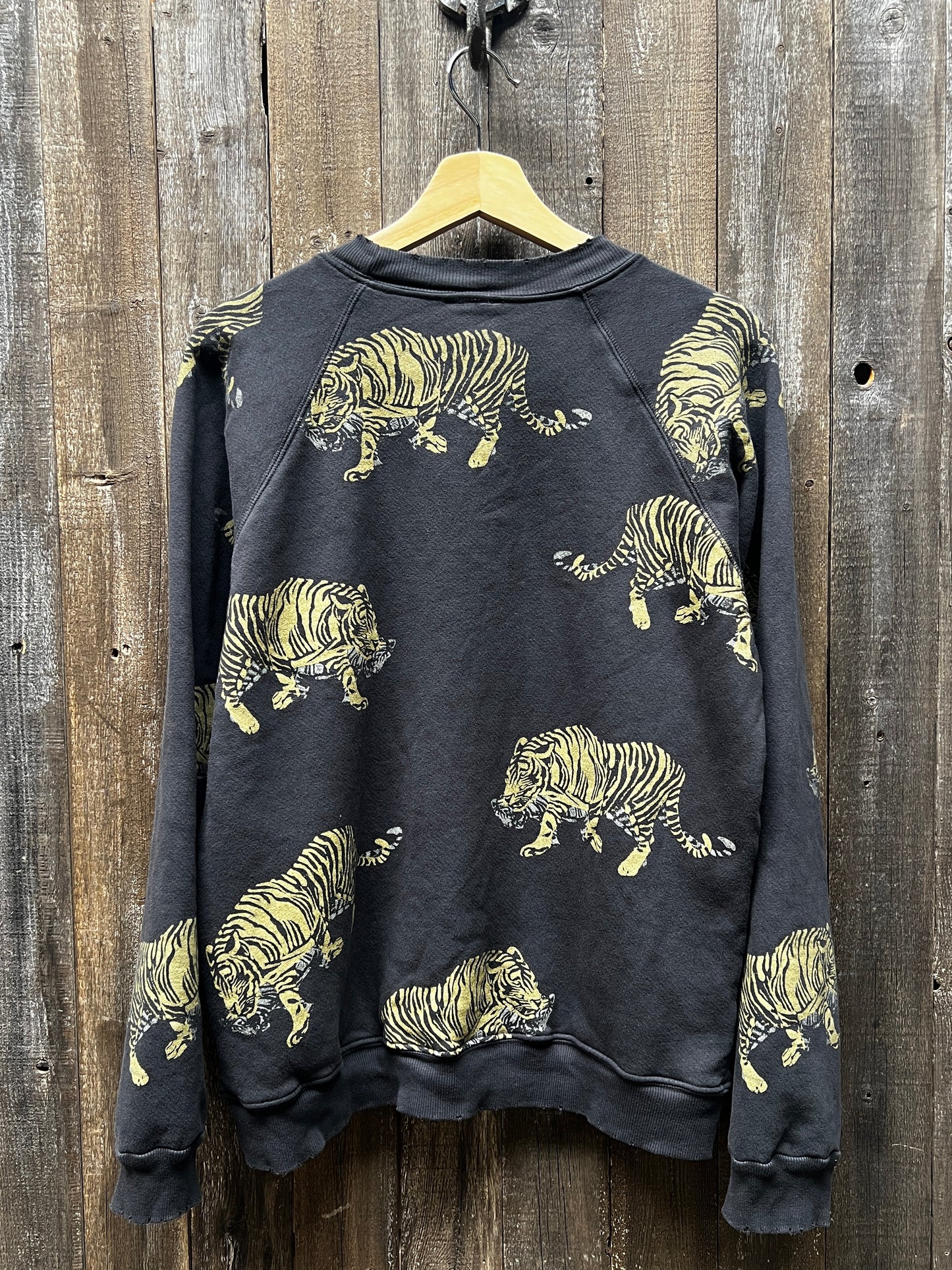 Animal Print Allover Graphic Sweatshirt -Customize Your Embroidery Wording (2 Colors)