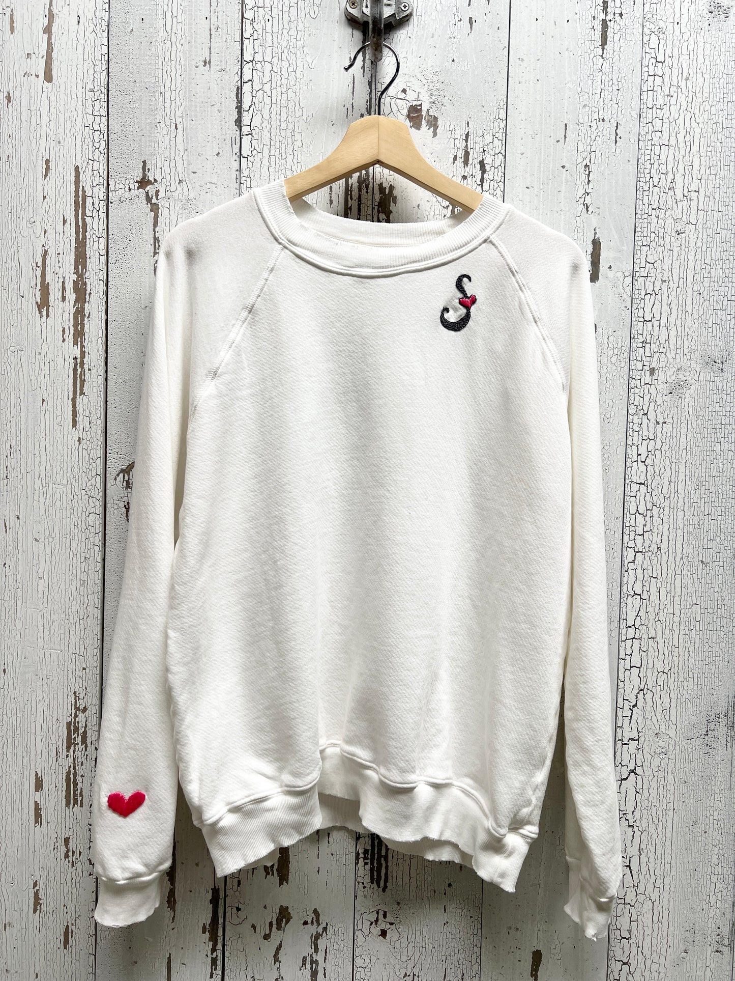 Monogram Heart (Choose Your Alphabet) Sweatshirt(15Colors)
