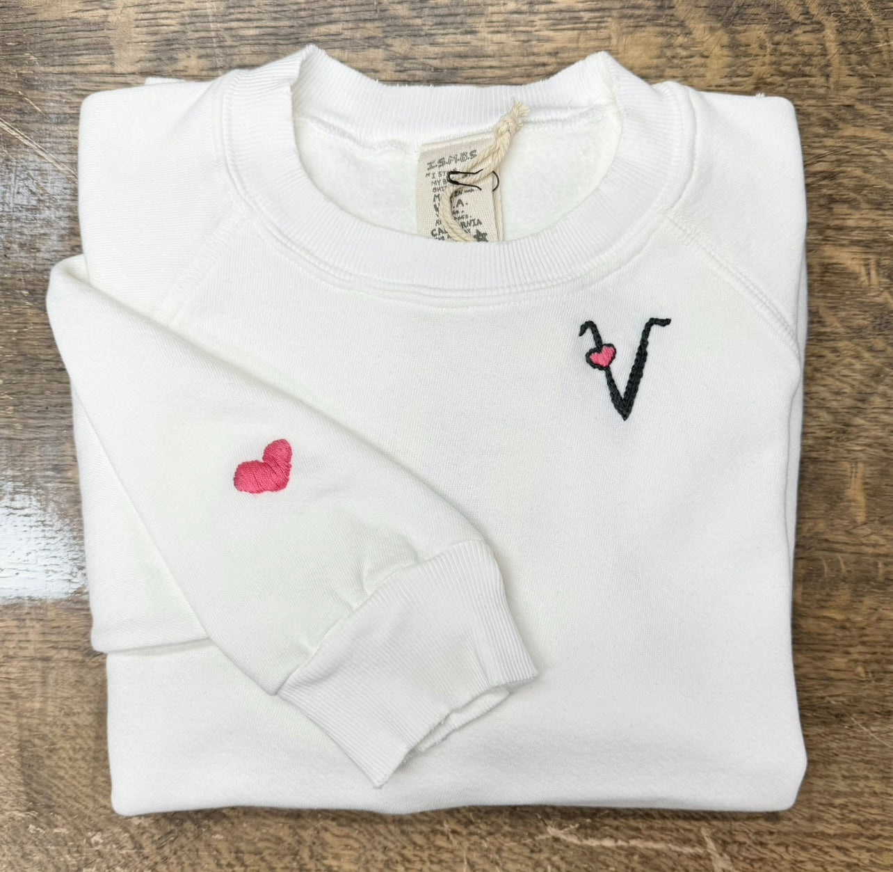 Monogram Heart (Choose Your Alphabet) Sweatshirt(15Colors)