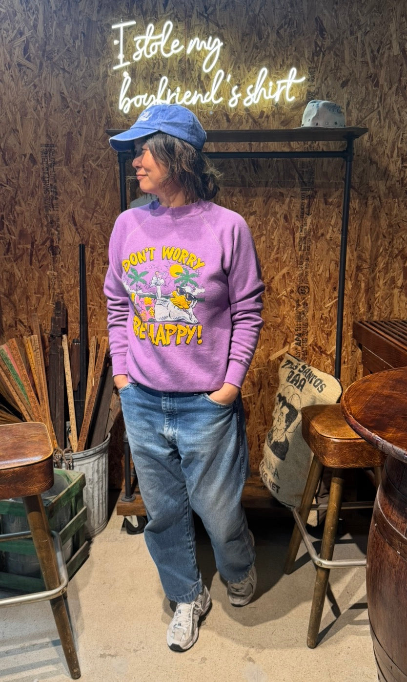 Vintage Don't Worry Be Happy Sweatshirt-M
