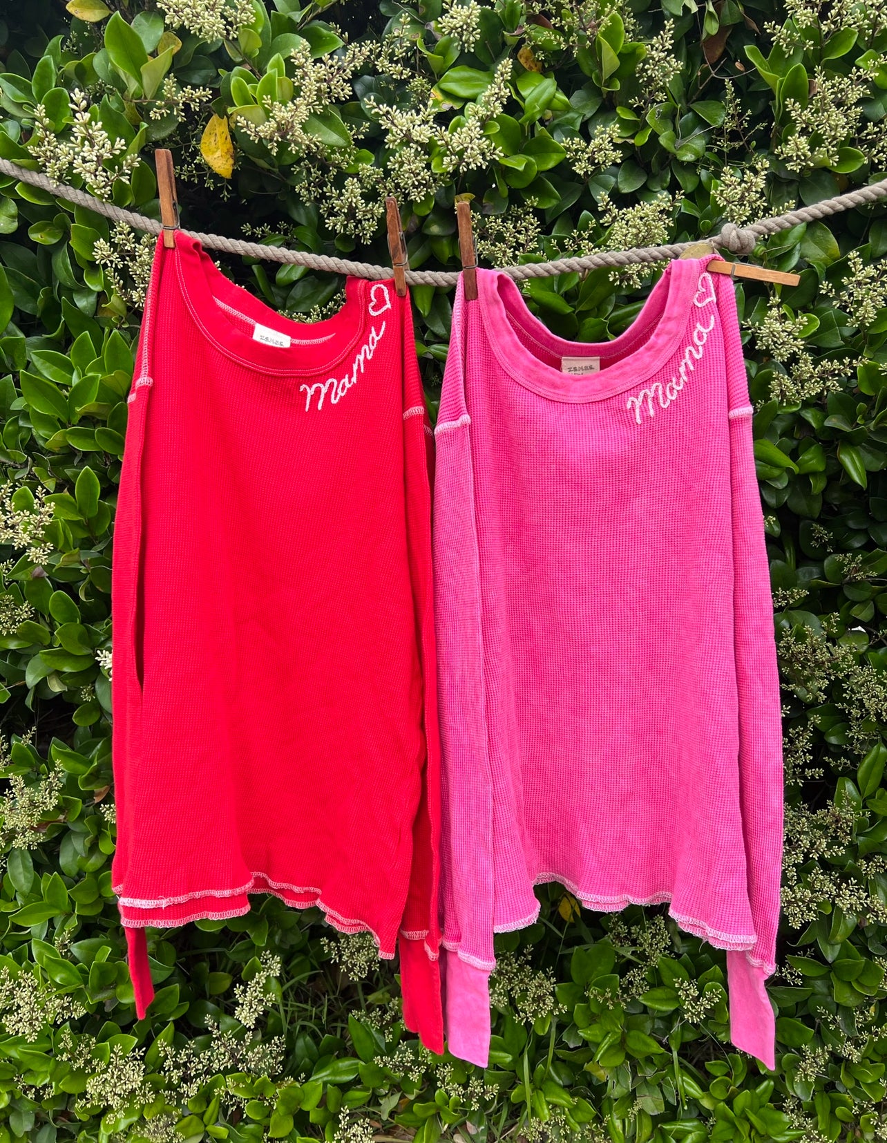 L/S THERMAL TEE WITH PERSONALIZED HAND EMBROIDERY(3Colors)