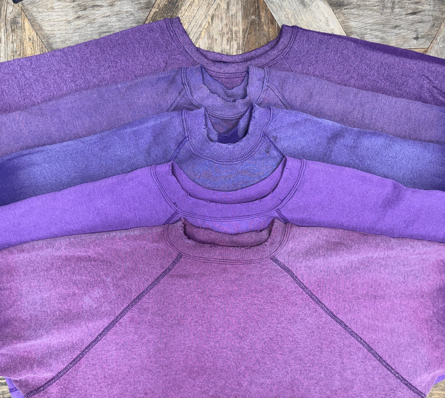 VINTAGE SWEATS PURPLE WITH CUSTOM HAND EMBROIDERY