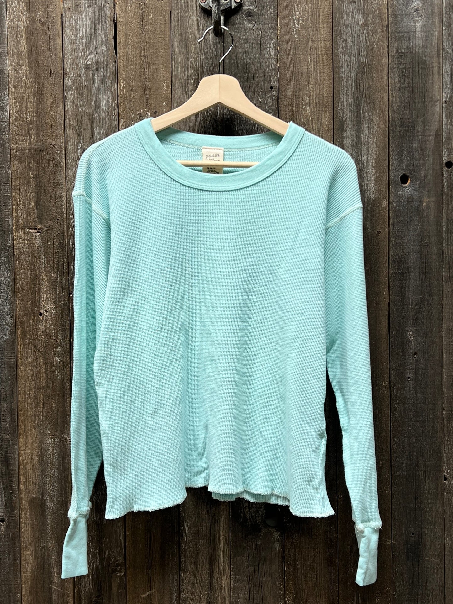 L/S THERMAL TEE WITH PERSONALIZED HAND EMBROIDERY(2Colors)-M/L