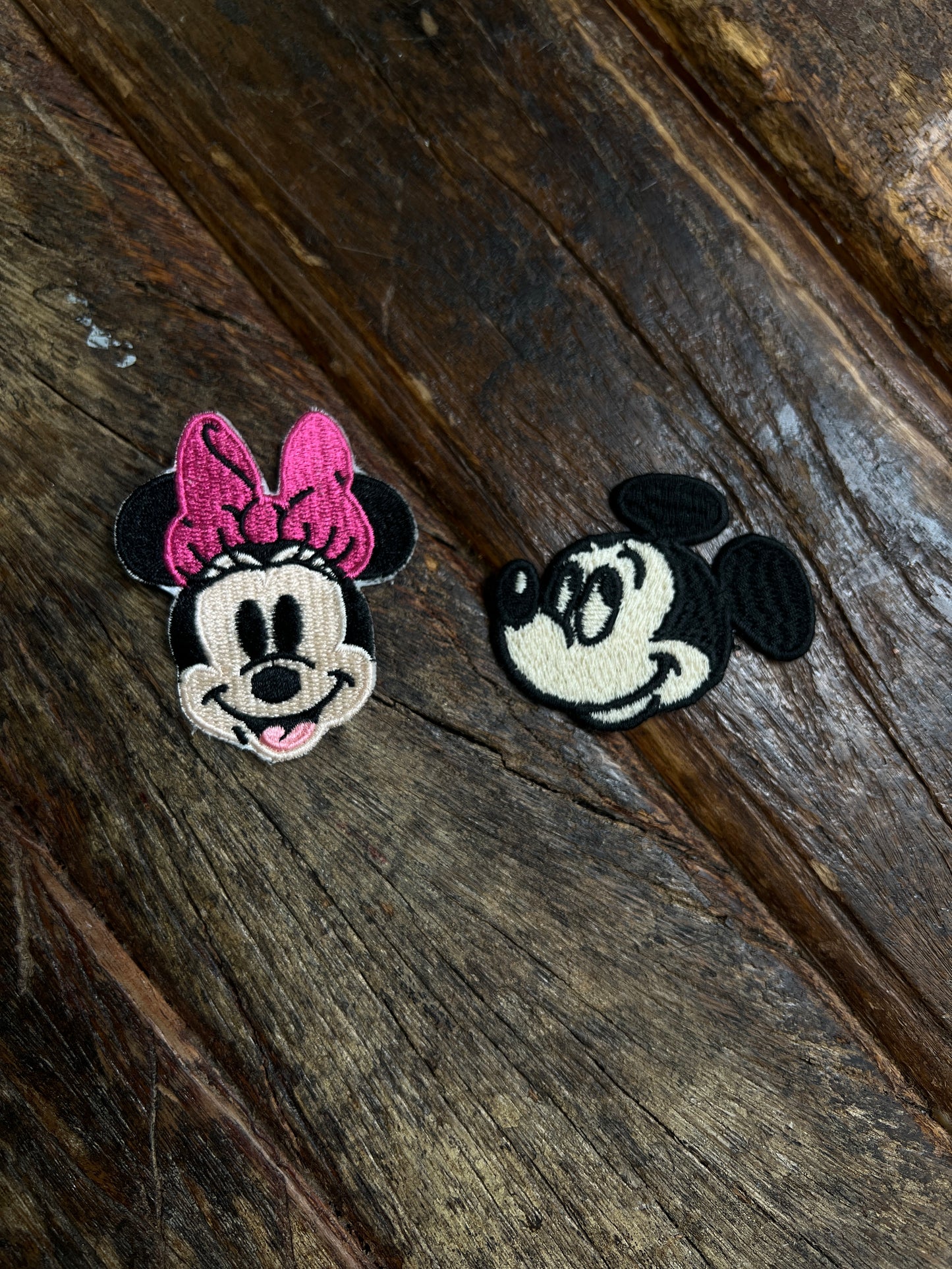 Mickey or Minnie Patch WITH PERSONALIZED EMBROIDERY (18 Colors)