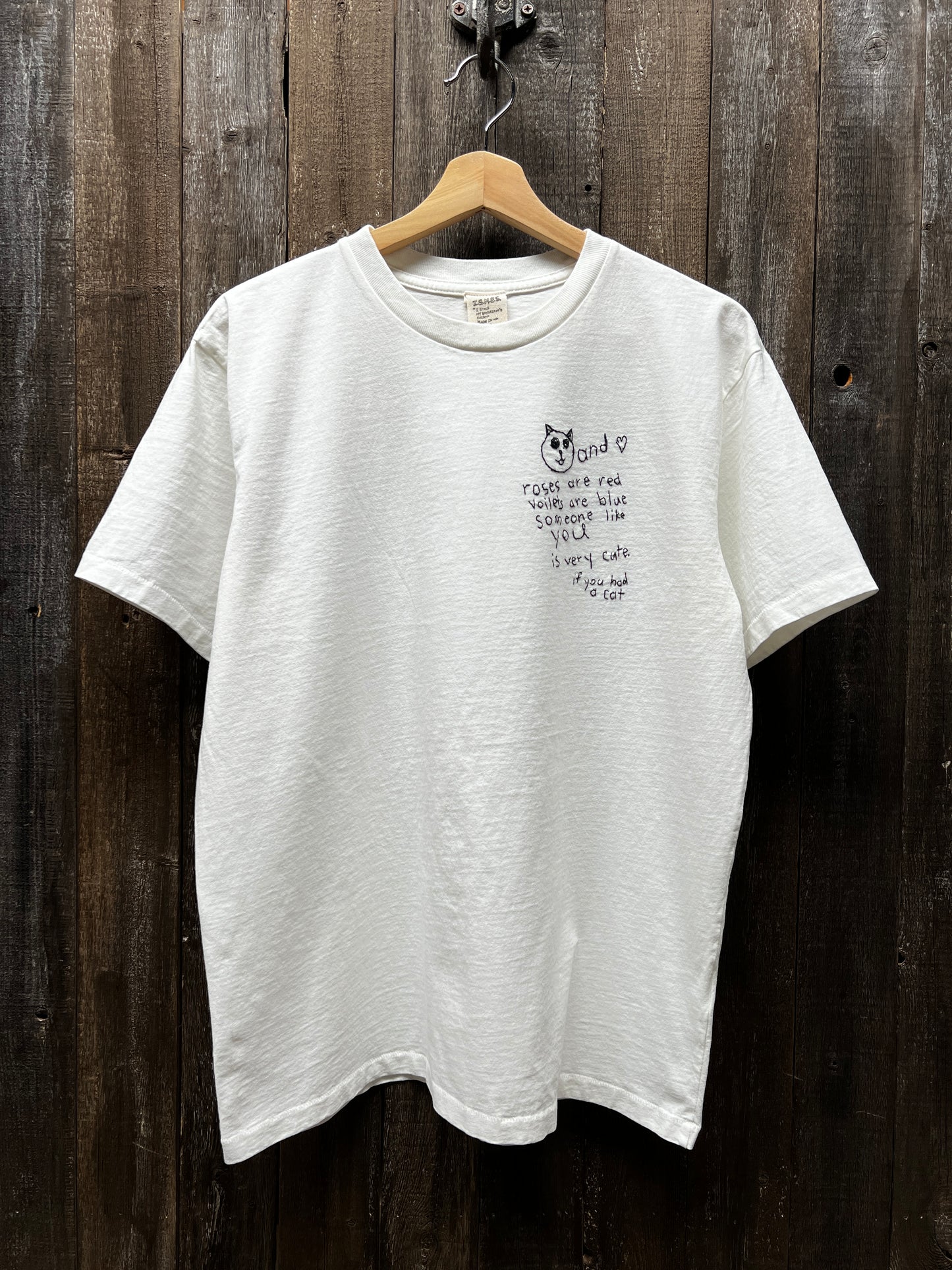 Translate Your Design into Embroidery Unisex Tshirt (Postcard Size 4X6)