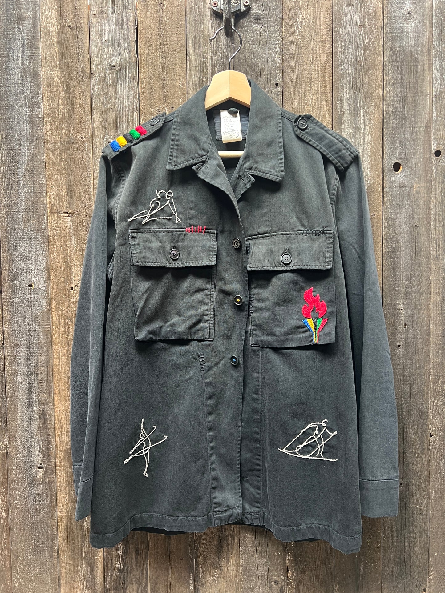 Vintage Army Jacket “Be Creative” Custom Edition