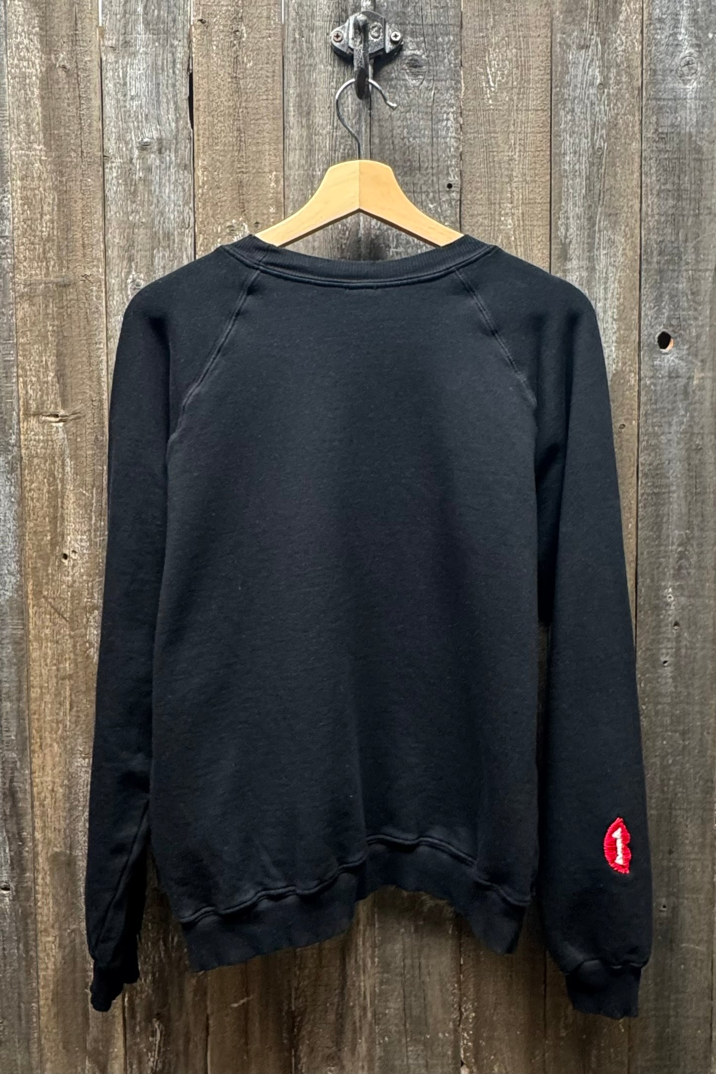 Bite Me Sweatshirt- Custom Hand Embroidery on Neckline(10 Colors)