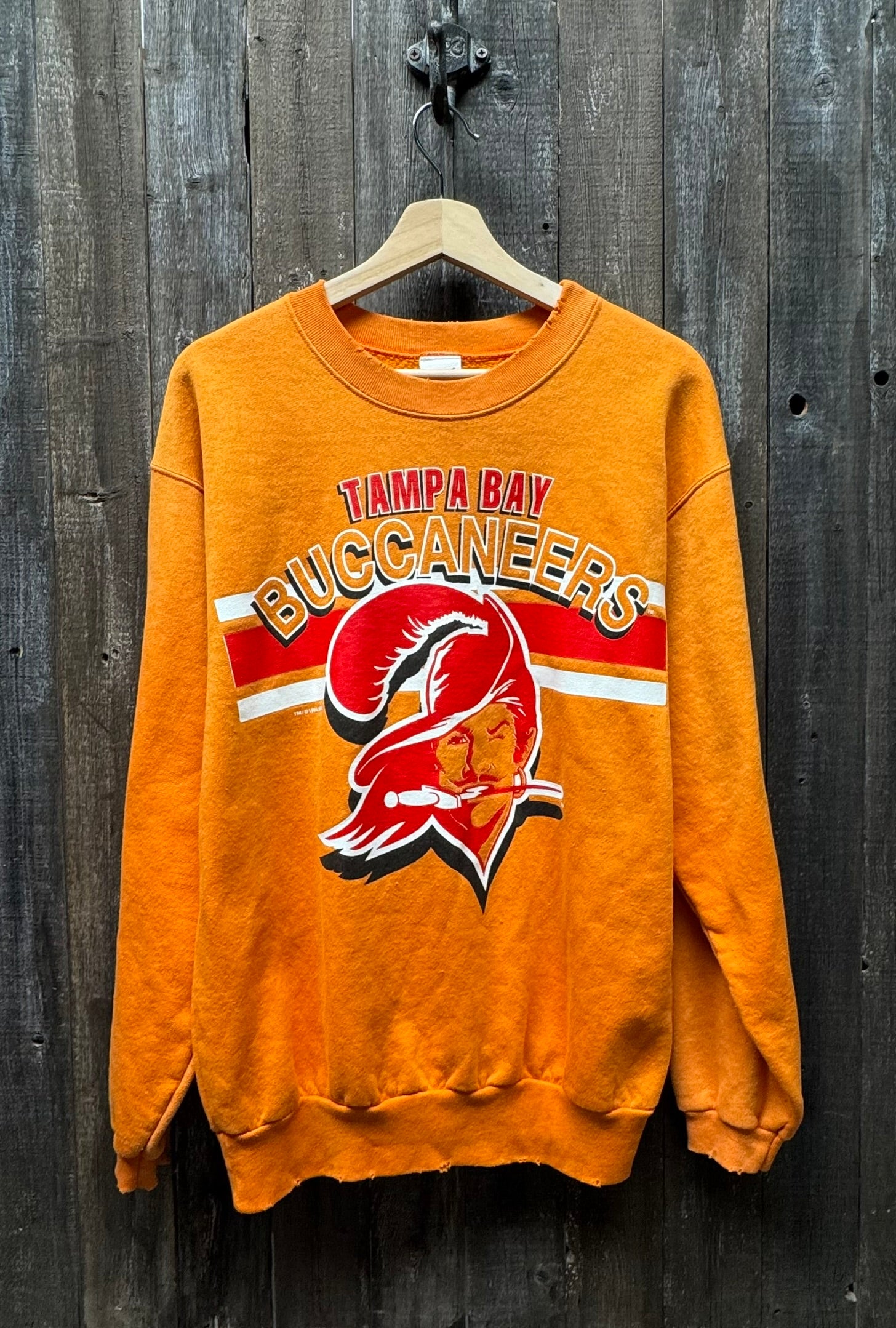 Vintage Tampa Bay Buccaneers Sweatshirt -S-Customize Your Embroidery Wording