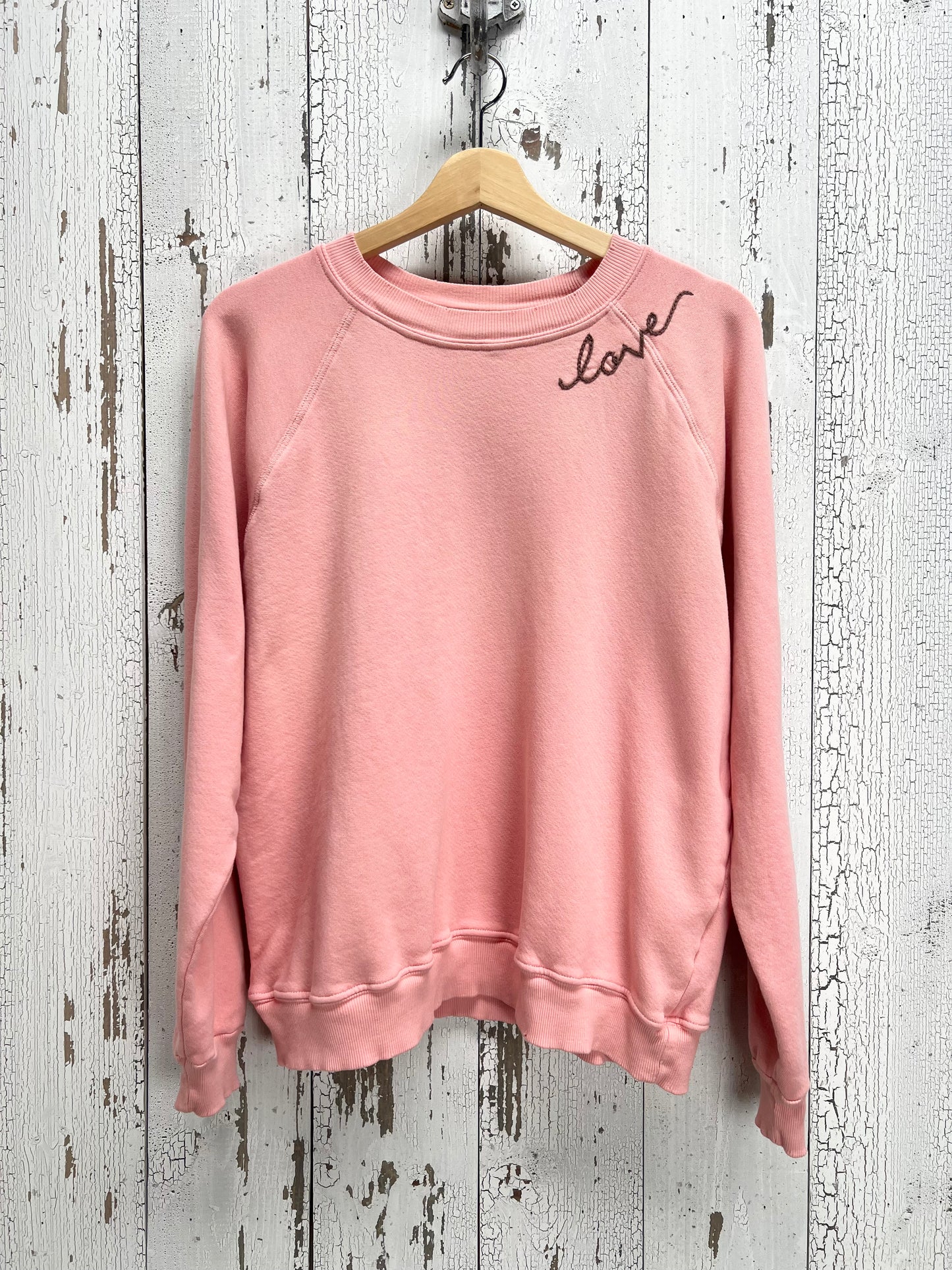 COLOR OF RED SWEATS WITH CUSTOM HAND EMBROIDERY (3 Colors)