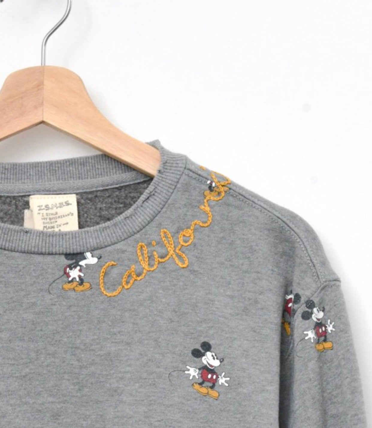 Vintage Allover Mickey Sweatshirt - Customize Your Embroidery Wording