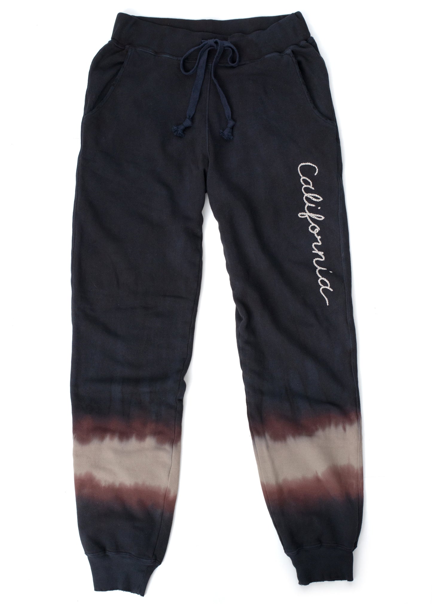 GEMSTONE HEMATITE PANTS WITH CUSTOM HAND EMBROIDERY