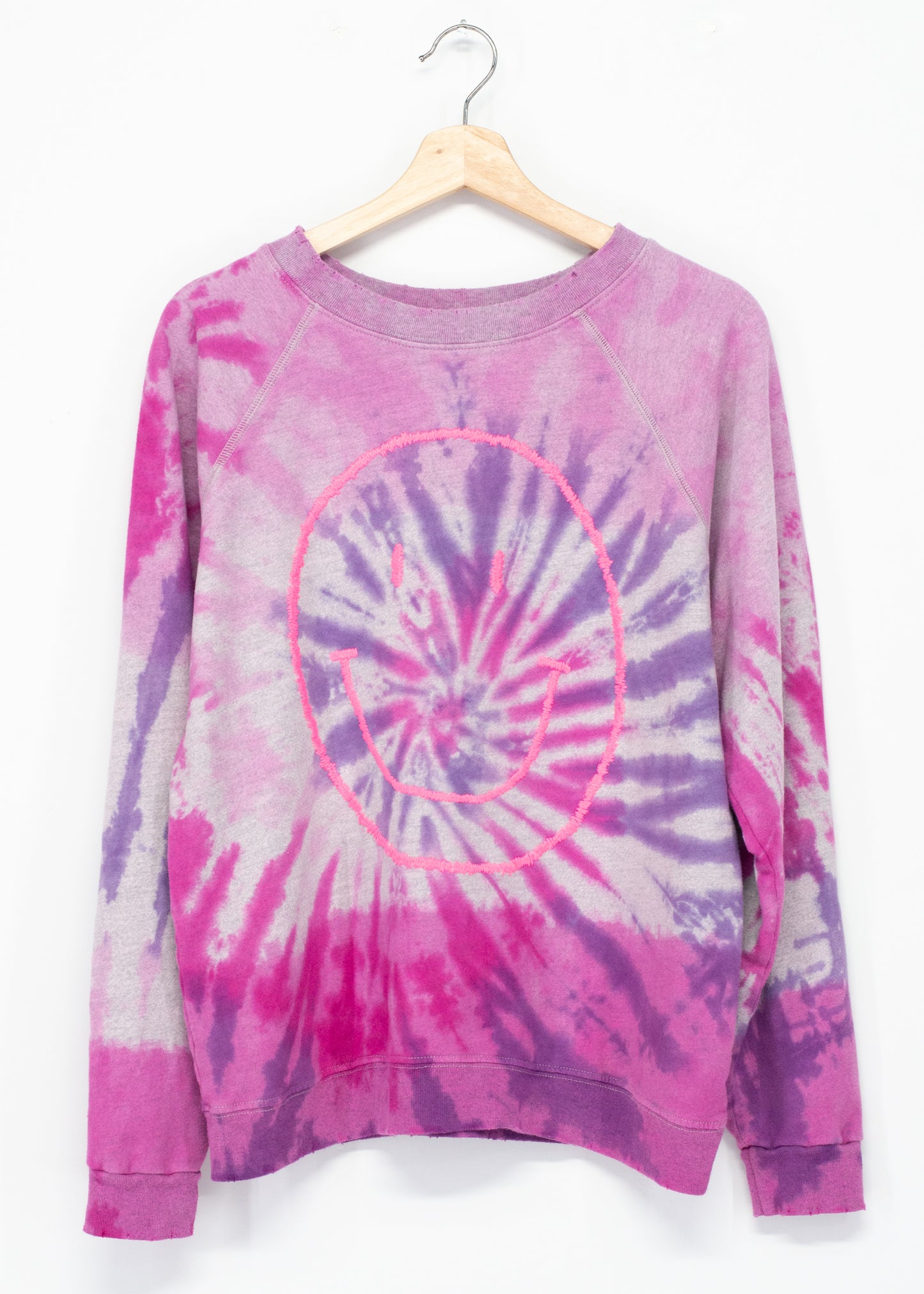 Prismatic Big Smiley Face Sweatshirt - XS/S