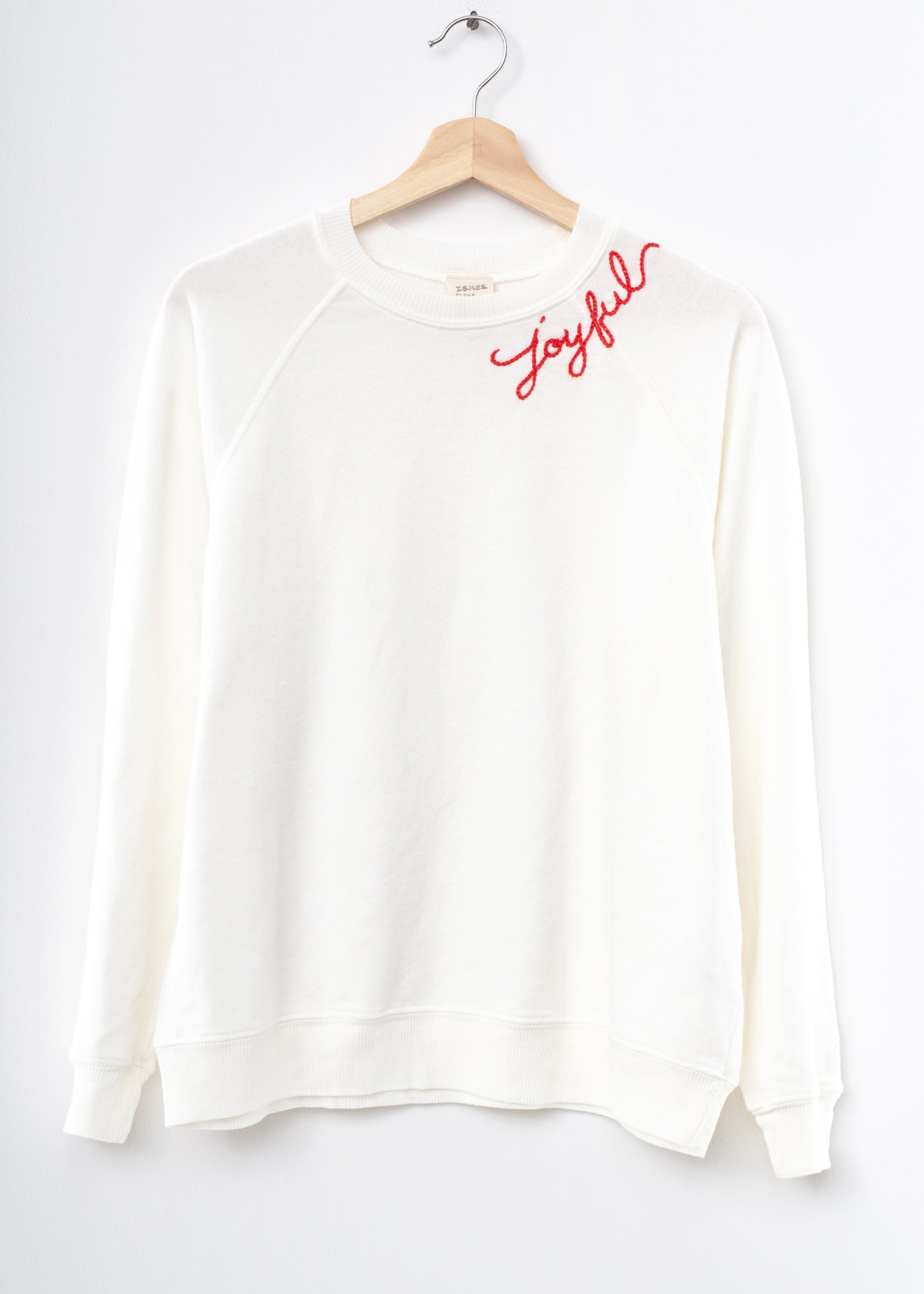 joyful Embroidery Sweatshirt(8 Colors)