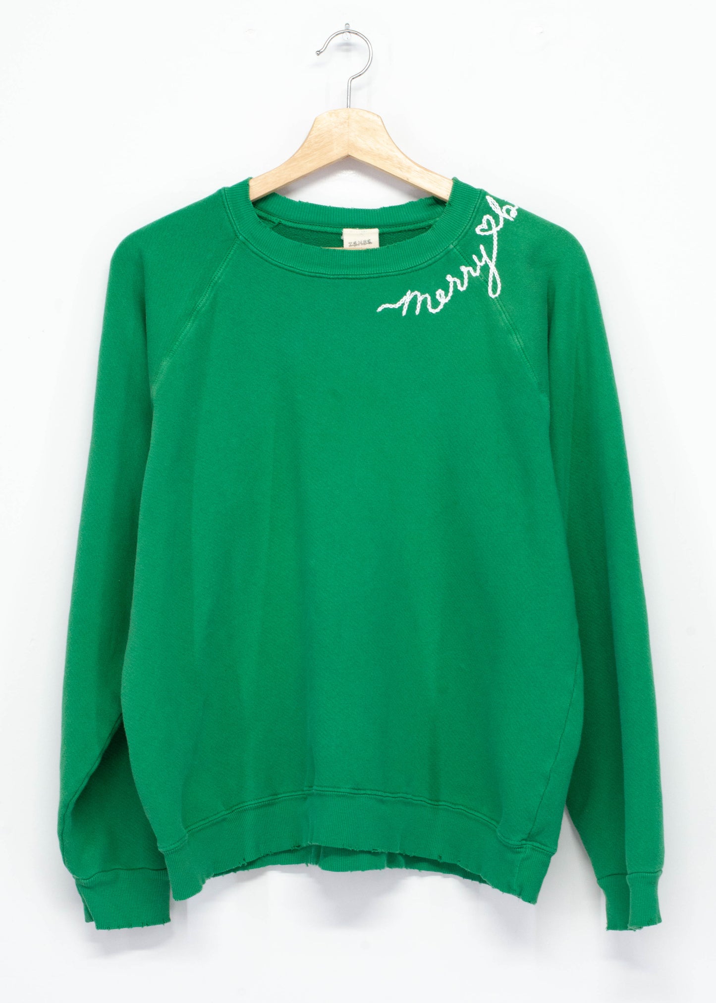 Merry ❤️ Bright Embroidery Sweatshirt(8 Colors)