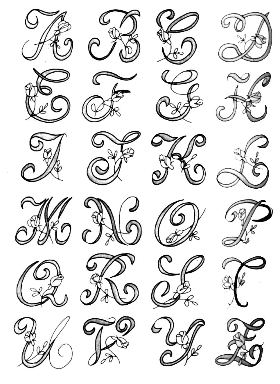 Monogram Flower (Choose Your Alphabet) Sweatshirts (14 Colors)