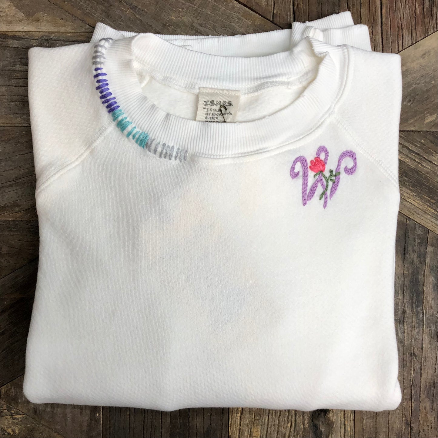 Monogram Flower (Choose Your Alphabet) Sweatshirts (14 Colors)