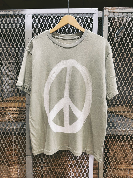 Peace  Boyfriend Tee- Sage