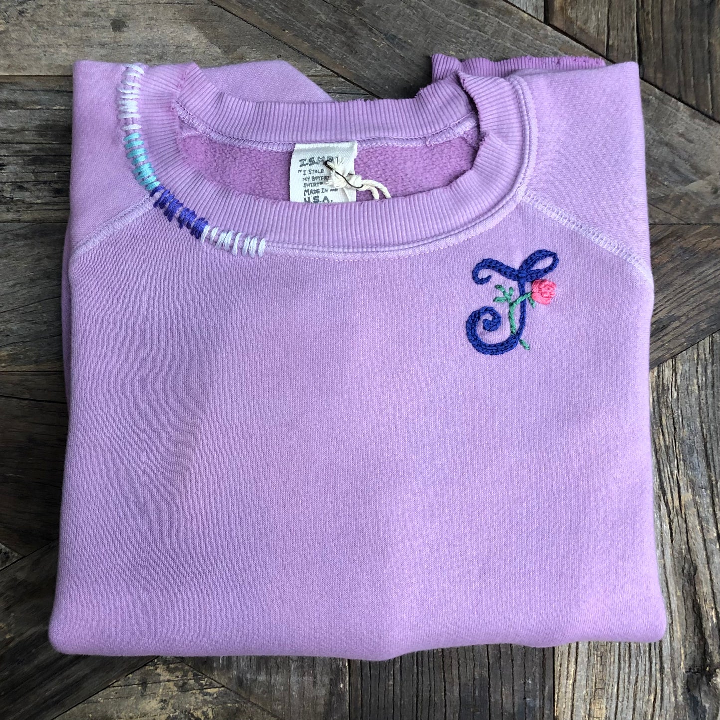 Monogram Flower (Choose Your Alphabet) Sweatshirts (14 Colors)