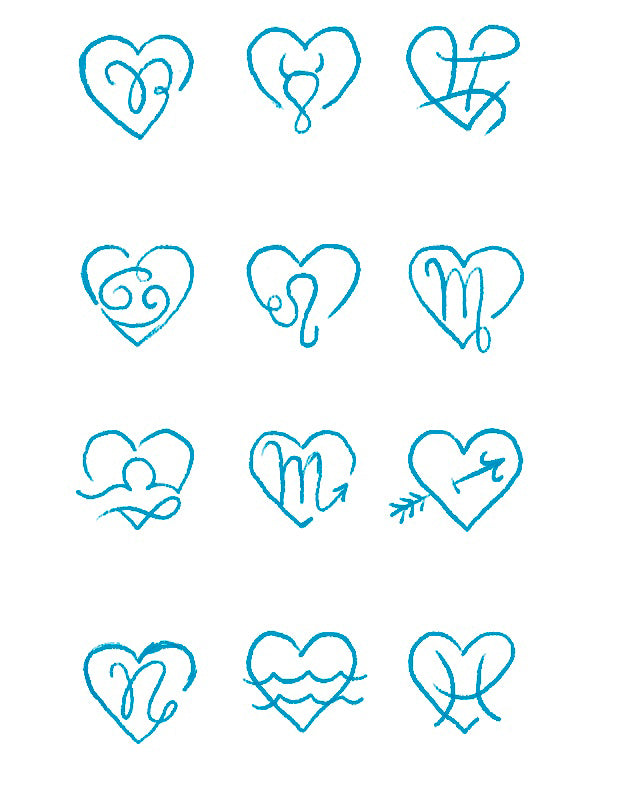 ❤️ Choose Your Horoscope Symbol W/ PERSONALIZED HAND EMBROIDERY (15Colors)