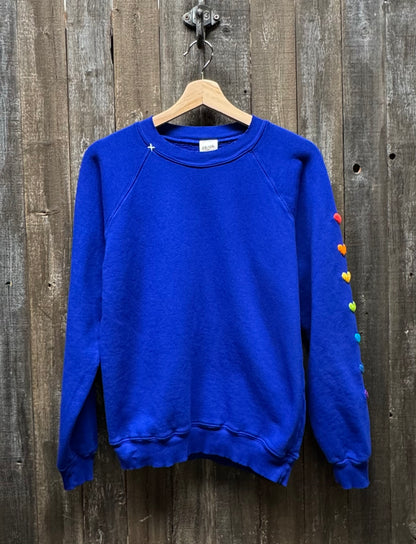 Rainbow Heart on Sleeve Sweatshirts (10Colors)