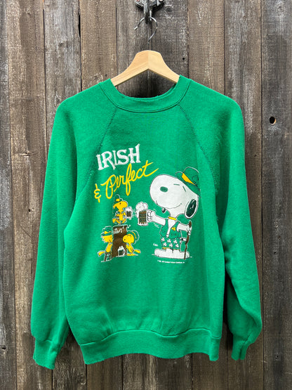 IRISH VINTAGE SWEATSHIRT- M-Customize Your Embroidery Wording