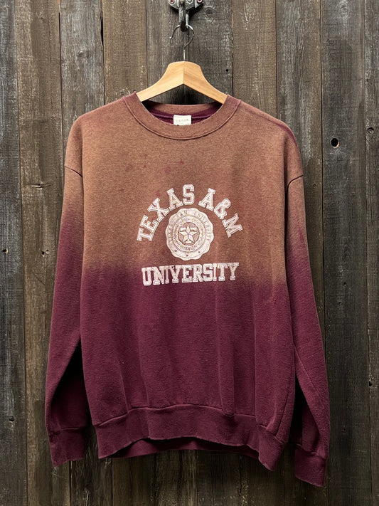 Vintage Texas A&M Sweatshirt - M/L-Customize Your Embroidery Wording