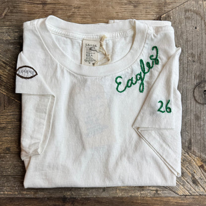 S/S TEE SPORTS LOGO WITH PERSONALIZED HAND EMBROIDERY