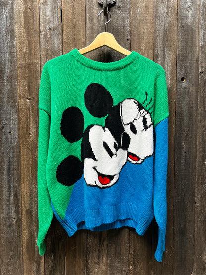 Vintage Mickey & Minnie Sweater-OS-Customize Your Embroidery Wording