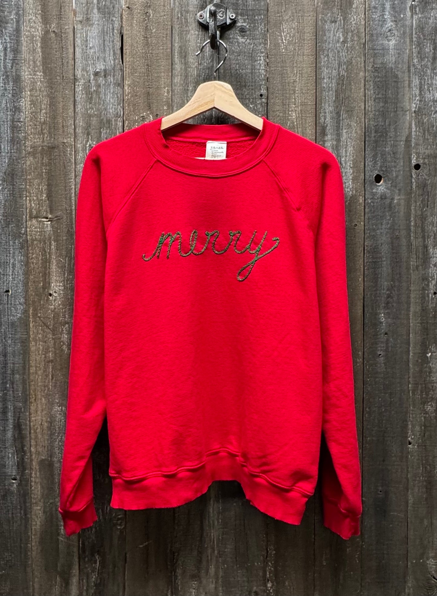 Merry Embroidery Sweatshirt(7 Colors)